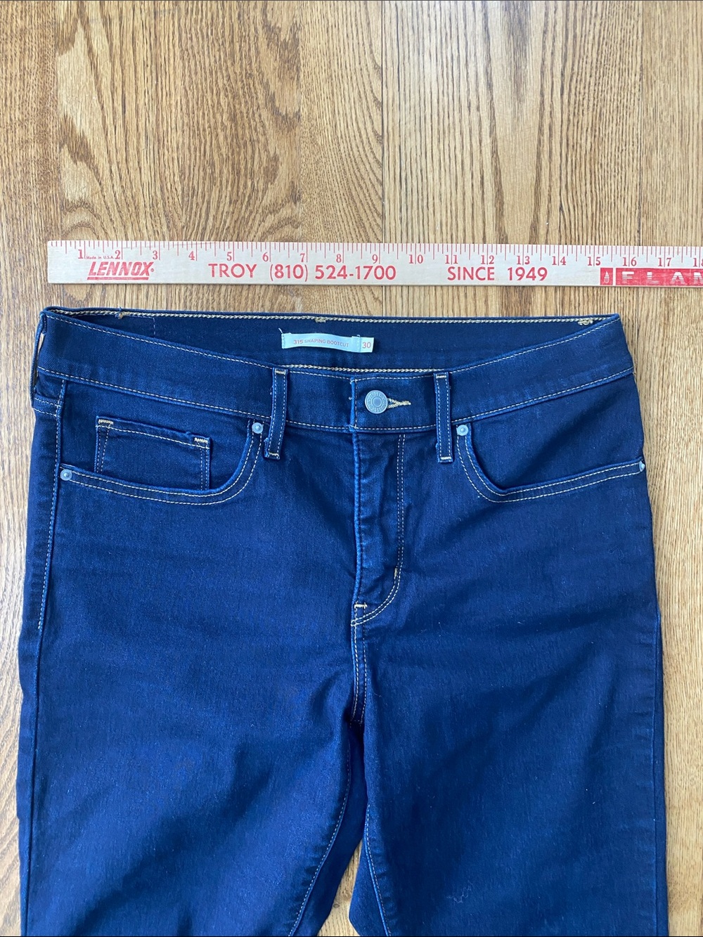 Levi’s jean bundle (2) pair size 30 315 shaping boot cut dark blue high rise - Picture 7 of 14